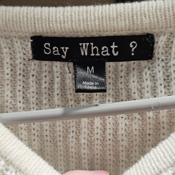 Say What? Multi-color Sweater Medium - Picture 2 of 3